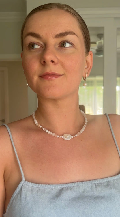 Sunset Pearl Luxury Choker