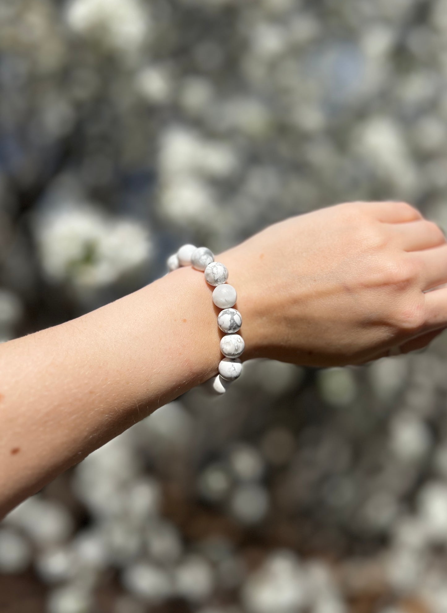 Peace x Love • Bracelet • Howlite