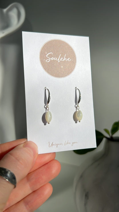 Shell Rice Earrings • 925 Sterling Silver