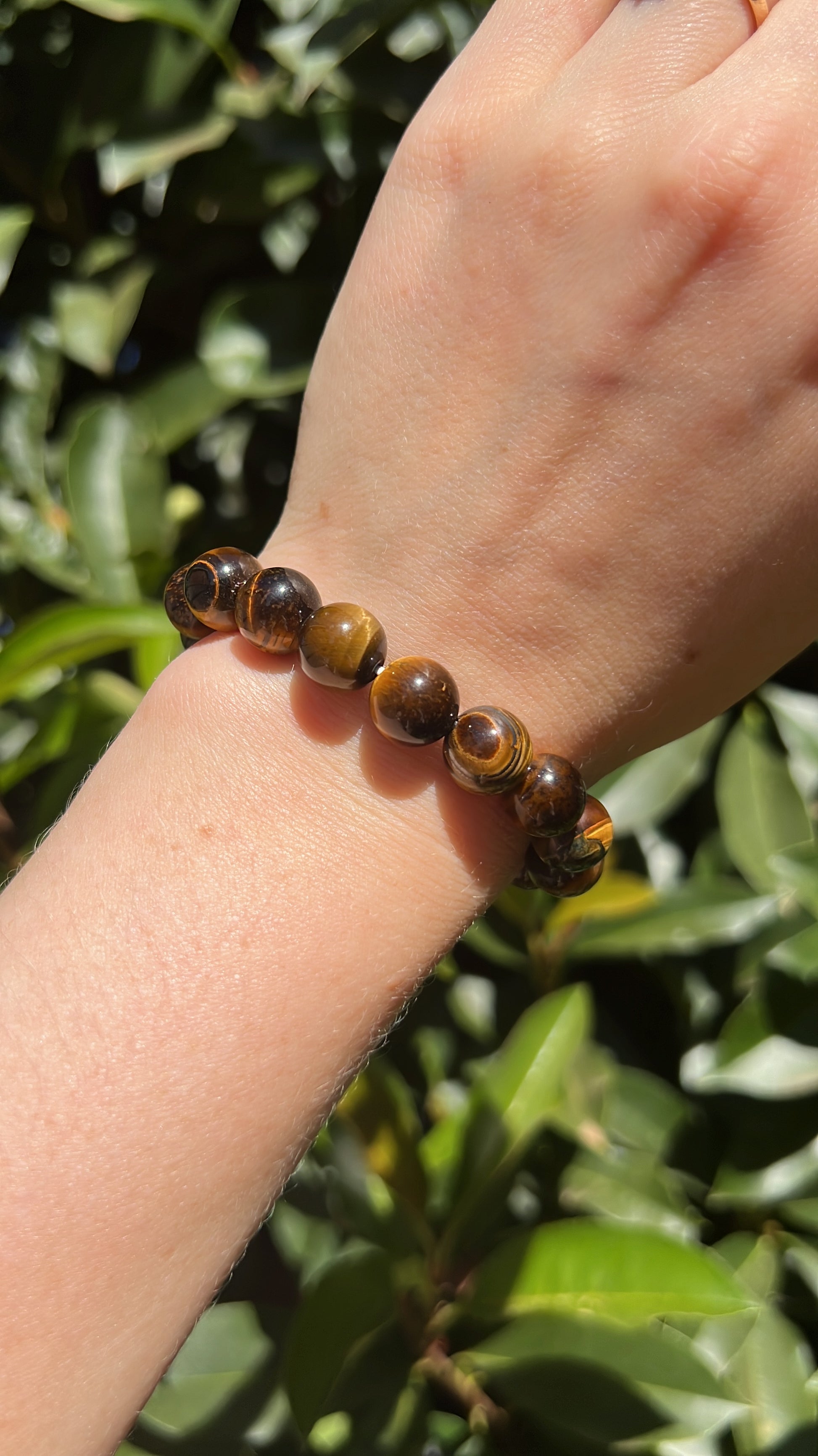 tiger eye natural crystal stone bracelet