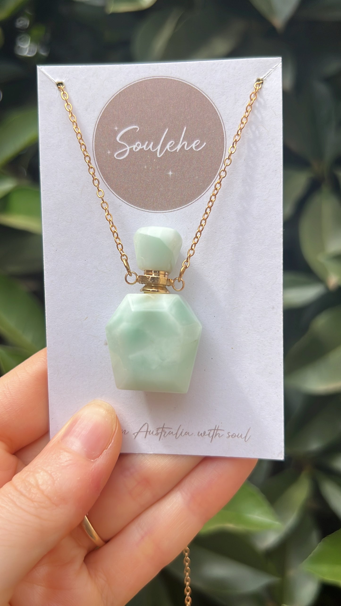 Soothing x Courage • Necklace • Amazonite & Stainless Steel