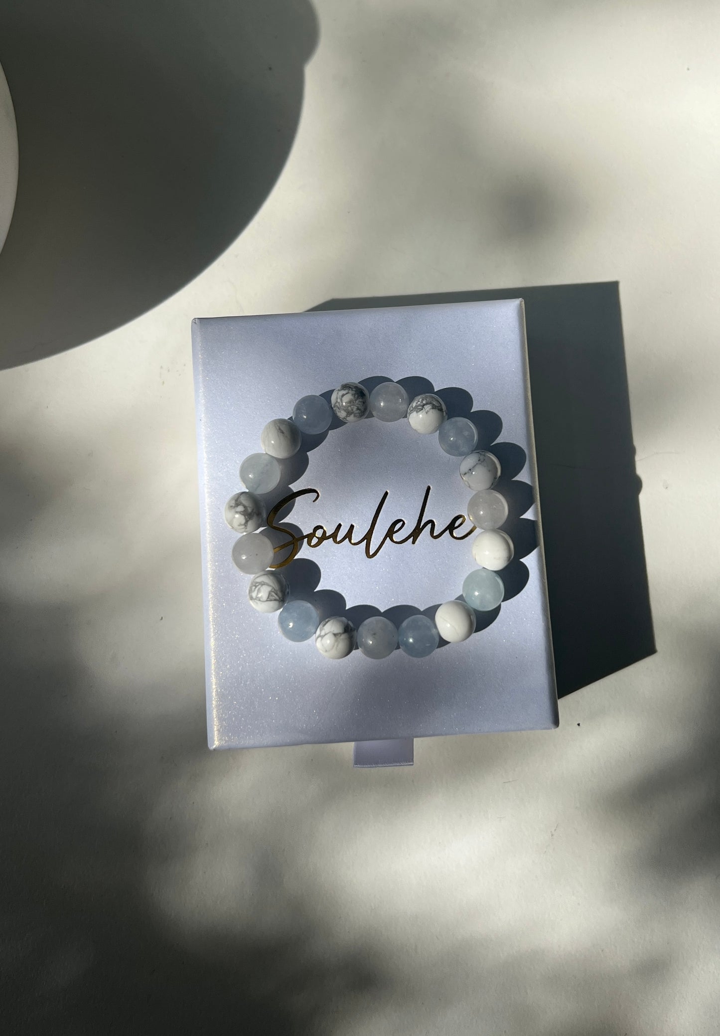 Calmness x Support for Kids • Bracelet • Howlite & Morganite Chalcedony