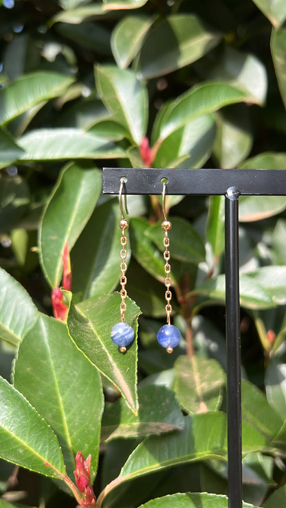 Dreams x Courage Combo • Necklace x Earrings • Lapis Lazuli & 18K Gold Plated