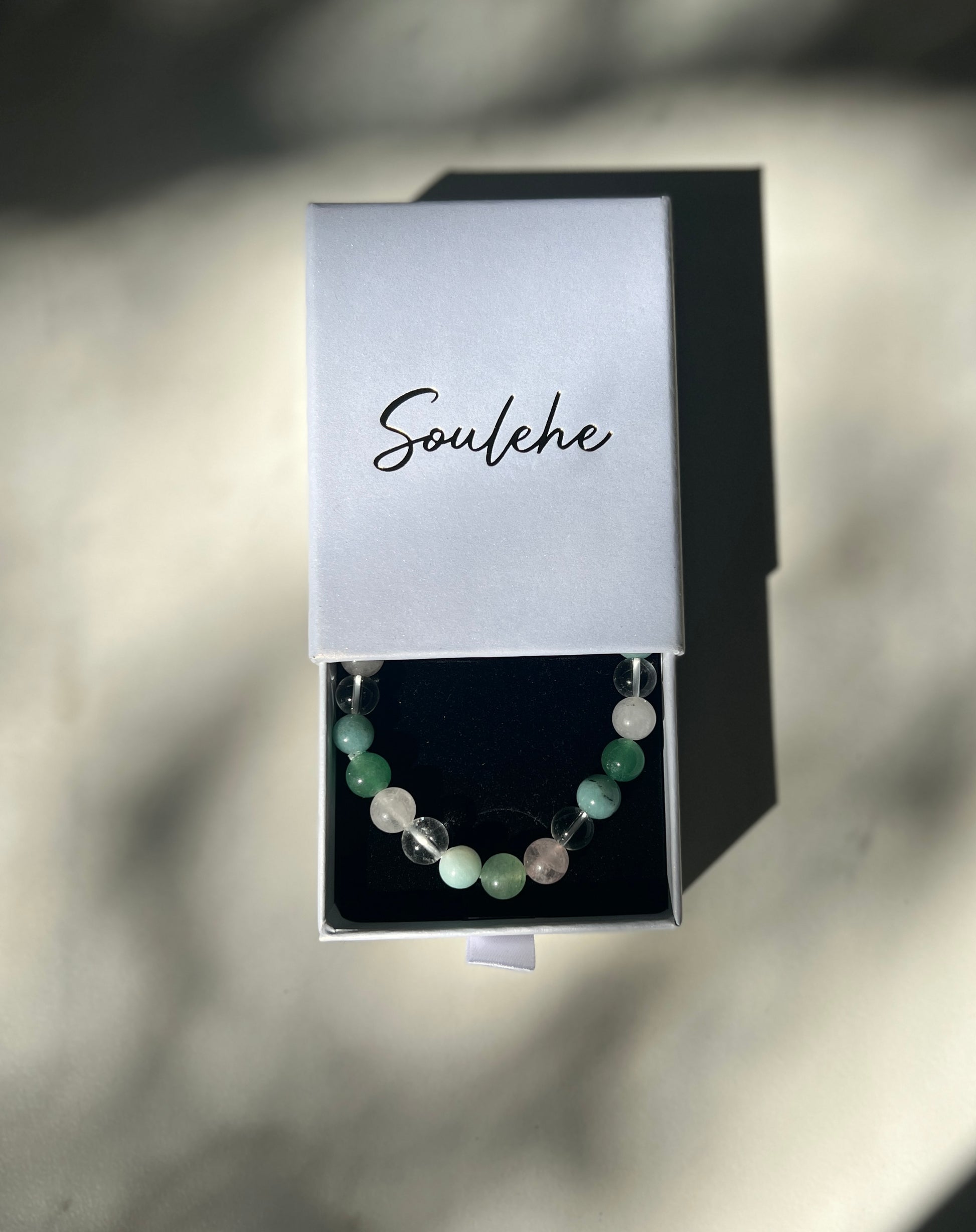 Libra 2025 Luck Bracelet Amazonite, Green Aventurine, Clear quartz, Rose Quartz