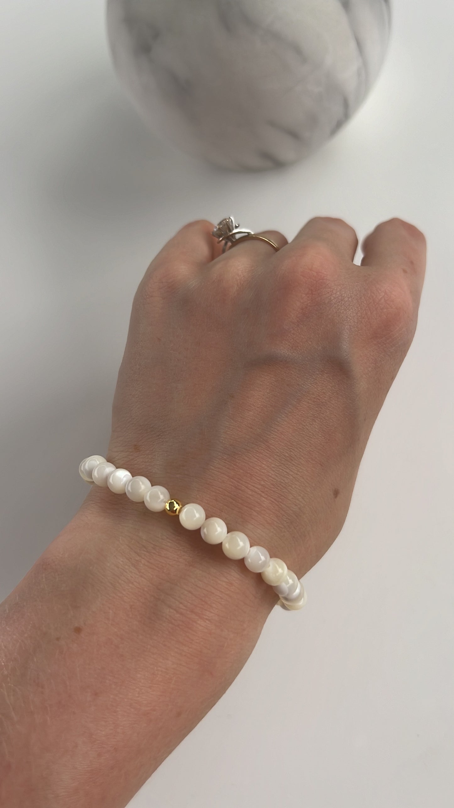 shell gold bracelet wedding