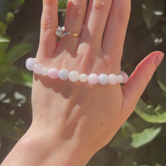 natural stone aquamarine rose quartz moonstone crystal