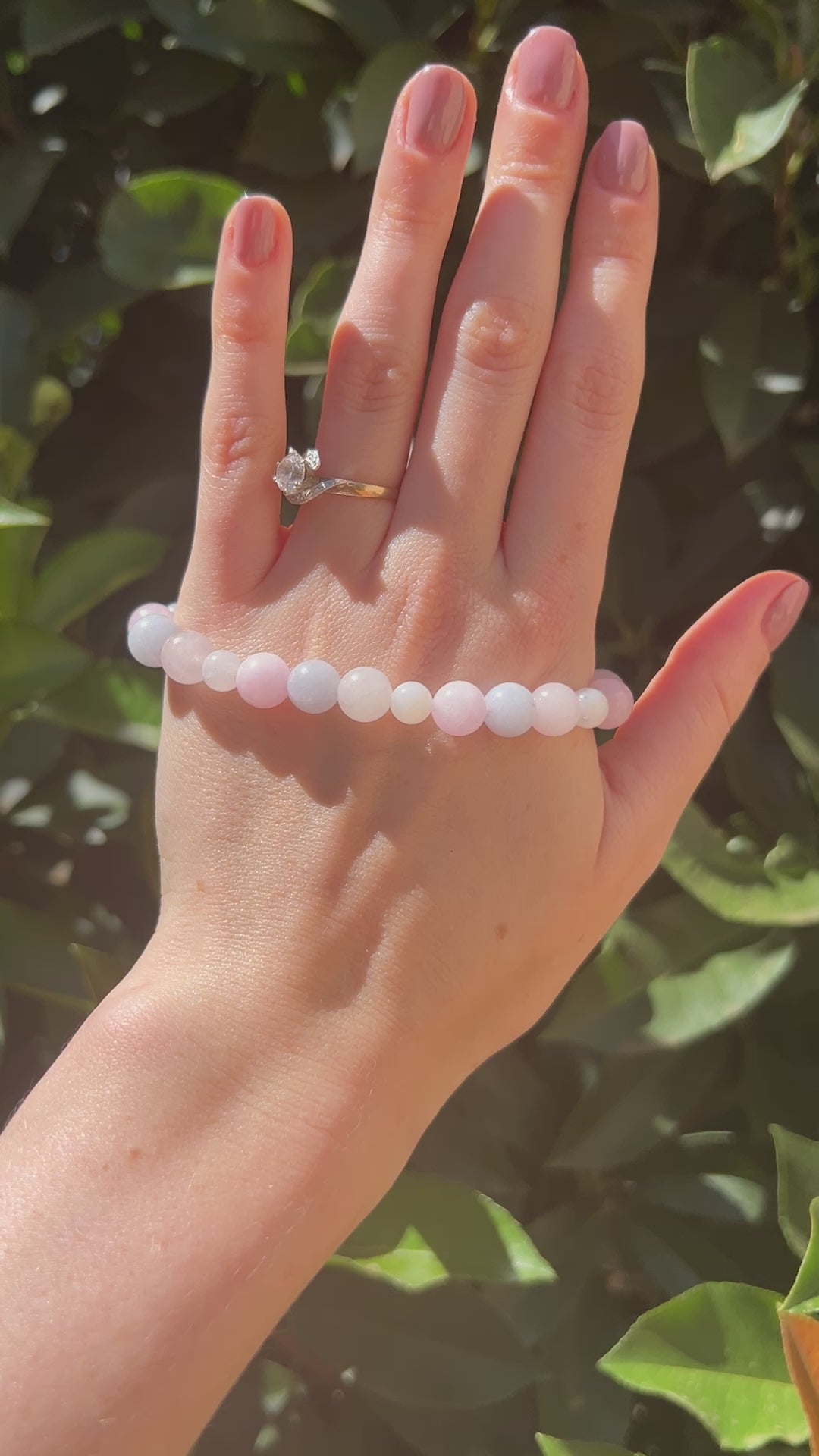 natural stone aquamarine rose quartz moonstone crystal